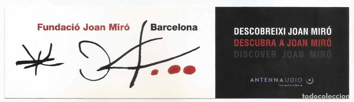 Coleccionismo Marcap&aacute;ginas: MARCAP&Aacute;GINAS / PUNTO DE LIBRO - FUNDACI&Oacute; JOAN MIR&Oacute;, BARCELONA