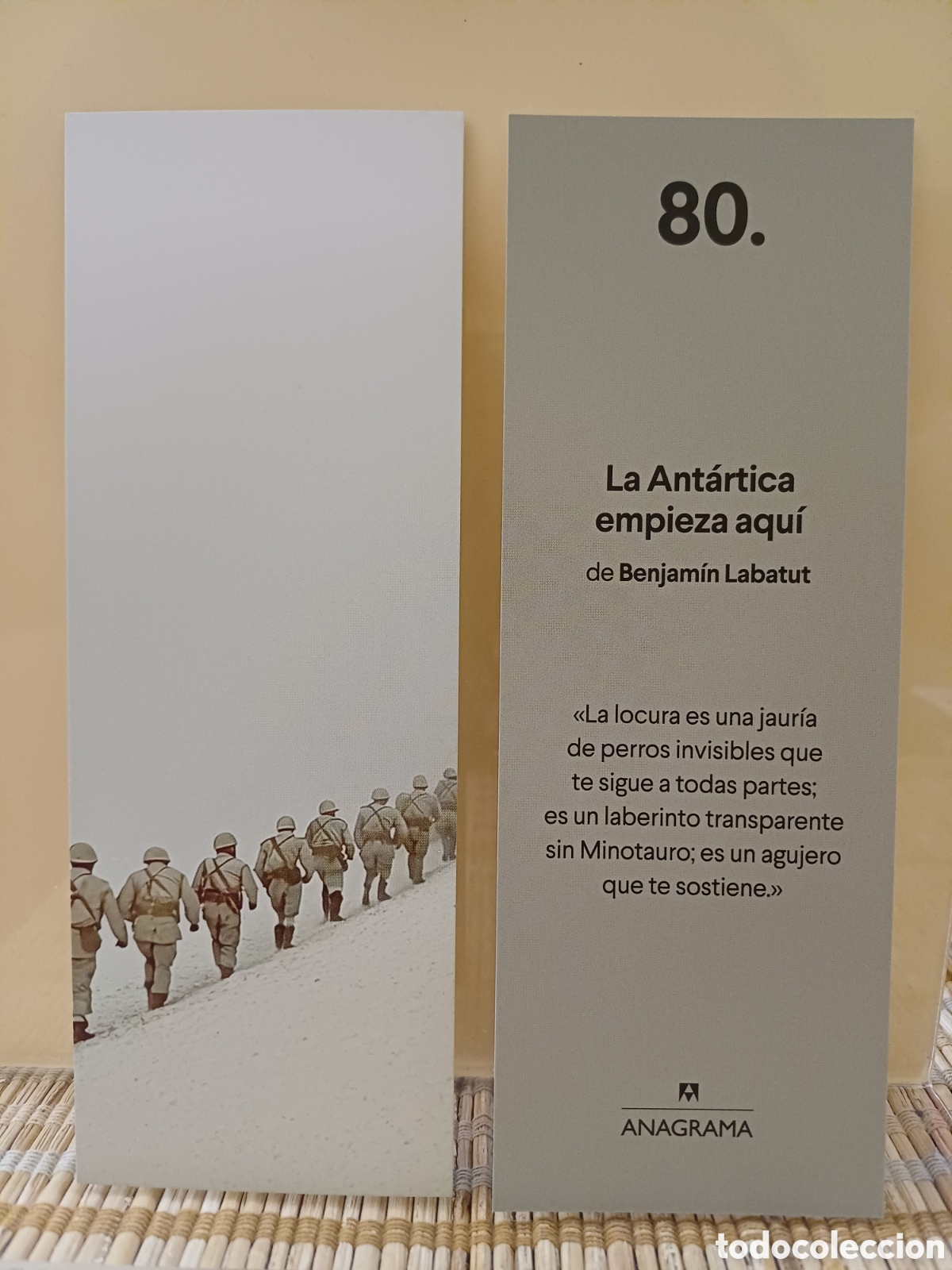 Coleccionismo Marcap&aacute;ginas: La Ant&aacute;rtida empieza aqu&iacute; Anagrama 80