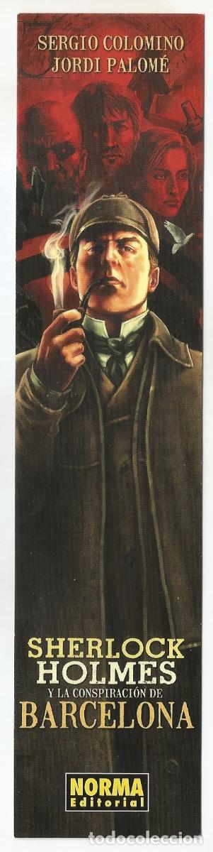 Coleccionismo Marcap&aacute;ginas: MARCAP&Aacute;GINAS / PUNTO DE LIBRO - SHERLOCK HOLMES Y LA CONSPIRACI&Oacute;N DE BARCELONA - NORMA EDITORIAL