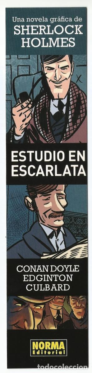 Coleccionismo Marcap&aacute;ginas: MARCAP&Aacute;GINAS / PUNTO DE LIBRO - SHERLOCK HOLMES, ESTUDIO EN ESCARLATA - NORMA EDITORIAL