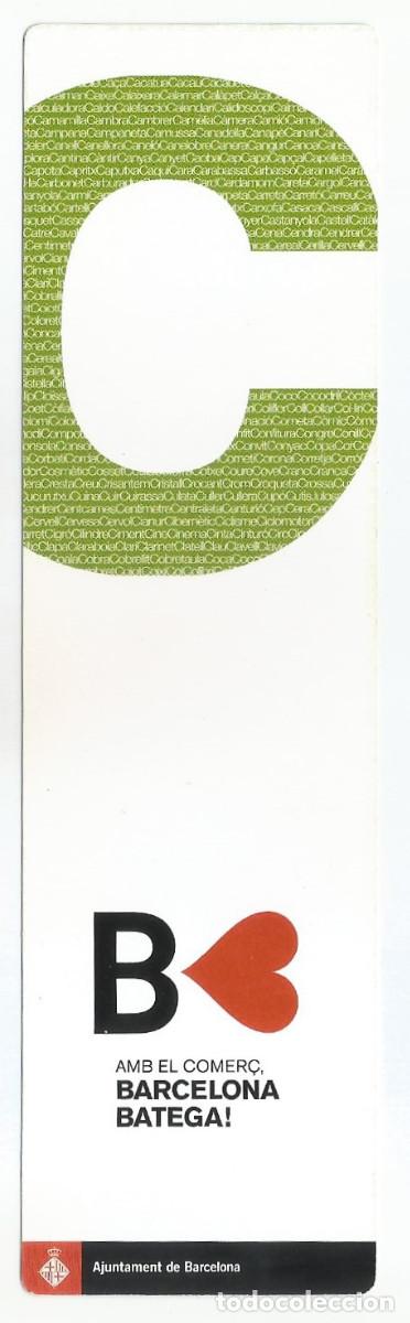 Coleccionismo Marcap&aacute;ginas: MARCAP&Aacute;GINAS / PUNTO DE LIBRO - BARCELONA BATEGA! AMB EL COMER&Ccedil;