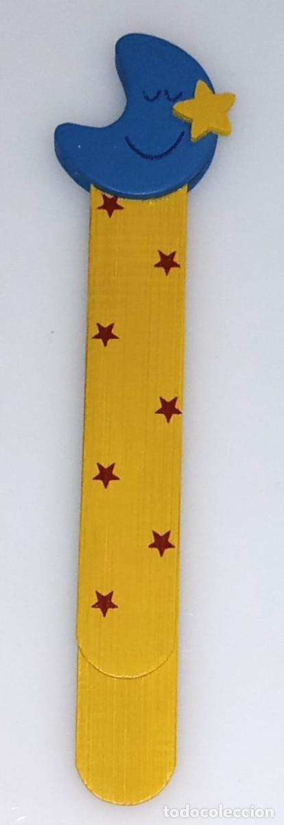 Coleccionismo Marcap&aacute;ginas: MARCAP&Aacute;GINAS / PUNTO DE LIBRO - LUNA - MADERA