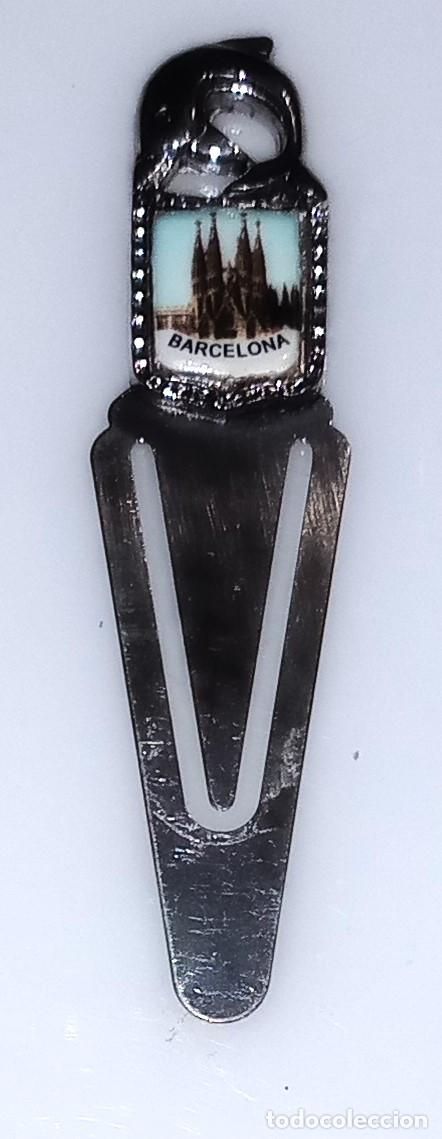 Coleccionismo Marcap&aacute;ginas: MARCAP&Aacute;GINAS / PUNTO DE LIBRO - BARCELONA - METAL Y IMAGEN ESMALTADA DE LA SAGRADA FAM&Iacute;LIA