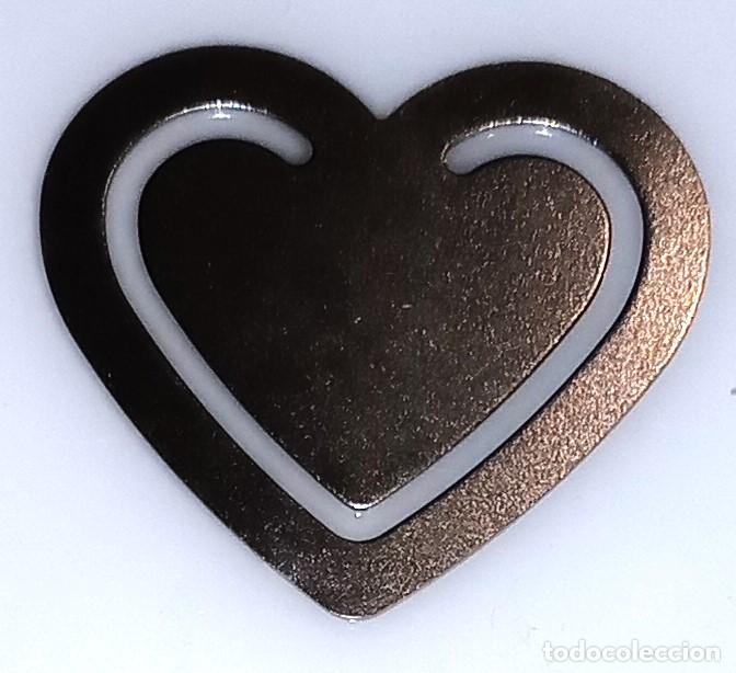 Coleccionismo marcap&aacute;ginas: MARCAP&Aacute;GINAS / PUNTO DE LIBRO - CORAZ&Oacute;N - METAL - Foto 1
