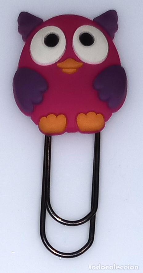 Coleccionismo Marcap&aacute;ginas: MARCAP&Aacute;GINAS / PUNTO DE LIBRO - BUHO - CLIP GRANDE I GOMA