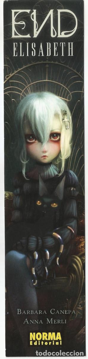 Coleccionismo Marcap&aacute;ginas: MARCAP&Aacute;GINAS / PUNTO DE LIBRO - END ELISABETH - CANEPA/MERL&Iacute; - NORMA EDITORIAL