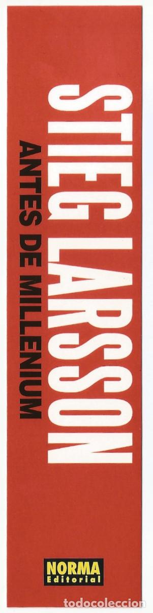 Coleccionismo Marcap&aacute;ginas: MARCAP&Aacute;GINAS / PUNTO DE LIBRO - STIEG LARSSON - ANTES DE MILLENIUM - NORMA EDITORIAL
