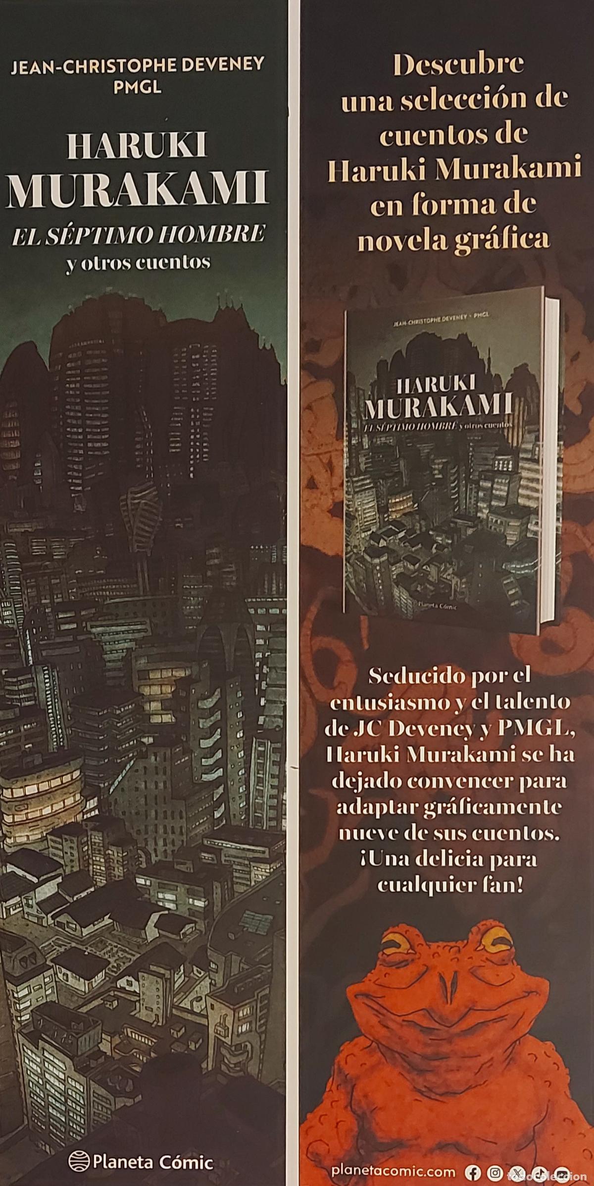 Coleccionismo Marcap&aacute;ginas: MARCAPAGINAS - PLANETA COMIC - HARUKI MURAKAMI - EL SEPTIMO HOMBRE Y OTROS CUENTOS