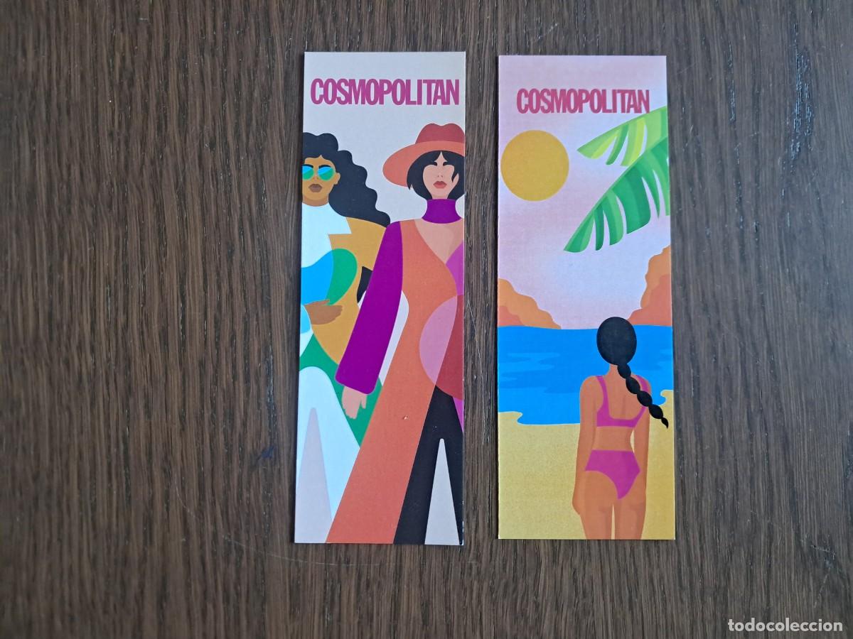 Coleccionismo Marcap&aacute;ginas: lote de 2 marcap&aacute;ginas, puntos de libro, publicitarios, revista Cosmopolitan.