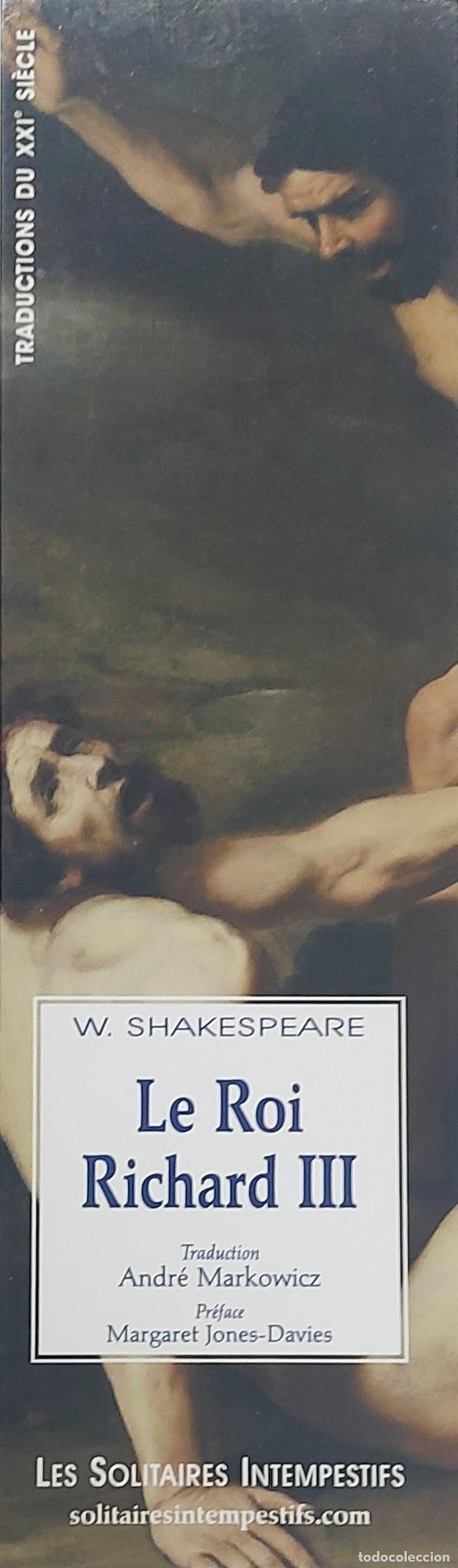 Coleccionismo Marcap&aacute;ginas: MARCAP&Aacute;GINAS - W.SHAKESPEARE - LE ROI RICHARD III