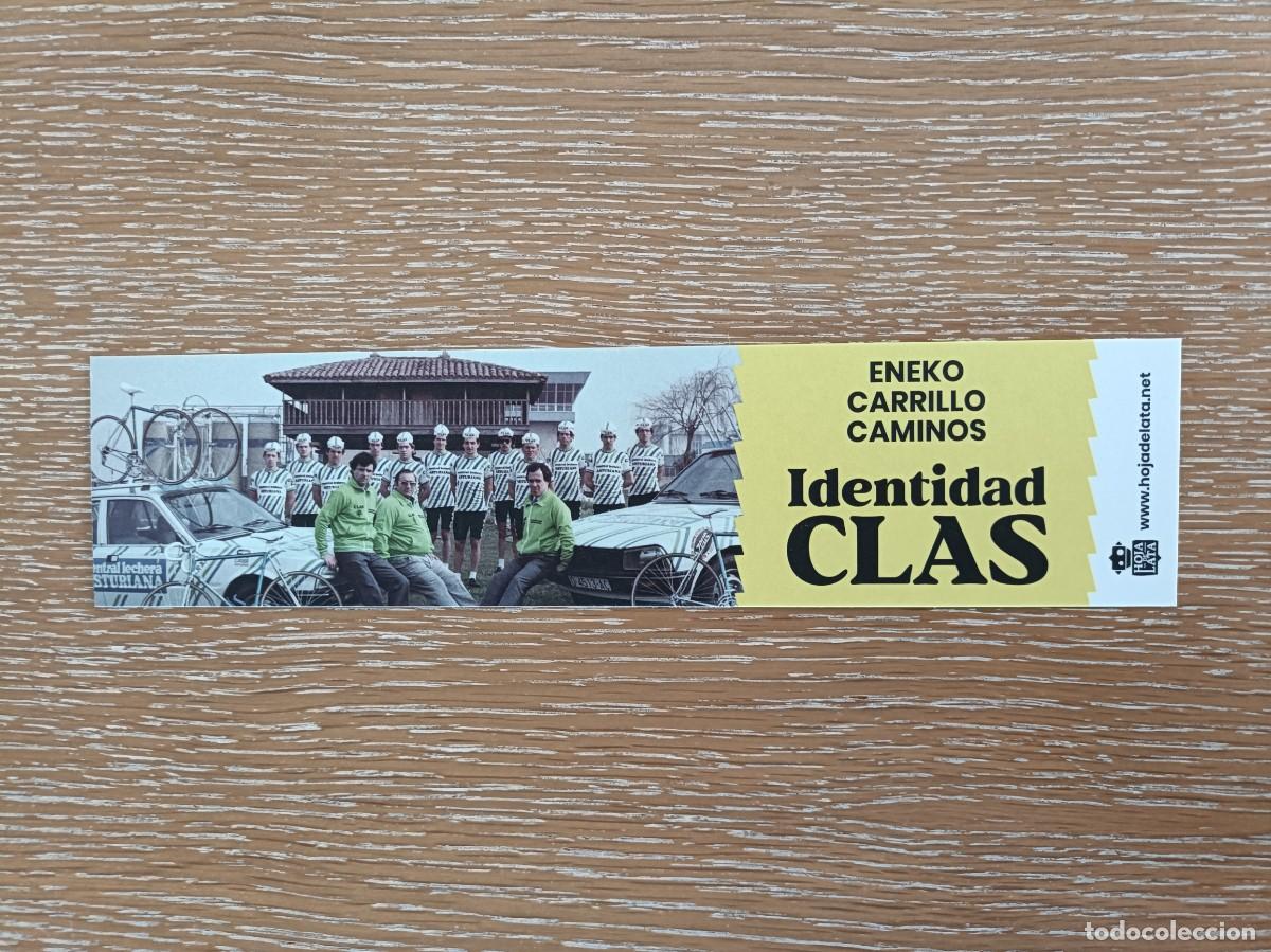 Coleccionismo Marcap&aacute;ginas: MARCAP&Aacute;GINAS - HOJA DE LATA - IDENTIDAD CLAS - CICLISMO - CENTRAL LECHERA ASTURIANA