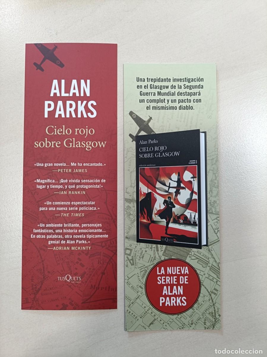 Coleccionismo Marcap&aacute;ginas: MARCAP&Aacute;GINAS - TUSQUETS EDITORES - CIELO ROJO SOBRE GLASGOW - ALAN PARKS