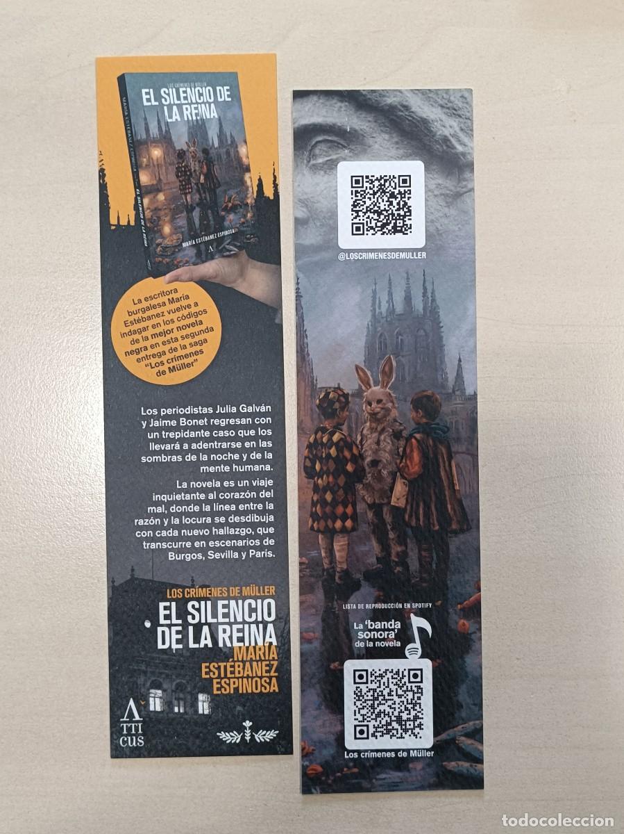 Coleccionismo Marcap&aacute;ginas: MARCAP&Aacute;GINAS - ATTICUS - EL SILENCIO DE LA REINA - LOS CR&Iacute;MENES DE M&Uuml;LLER - MAR&Iacute;A EST&Eacute;BANEZ