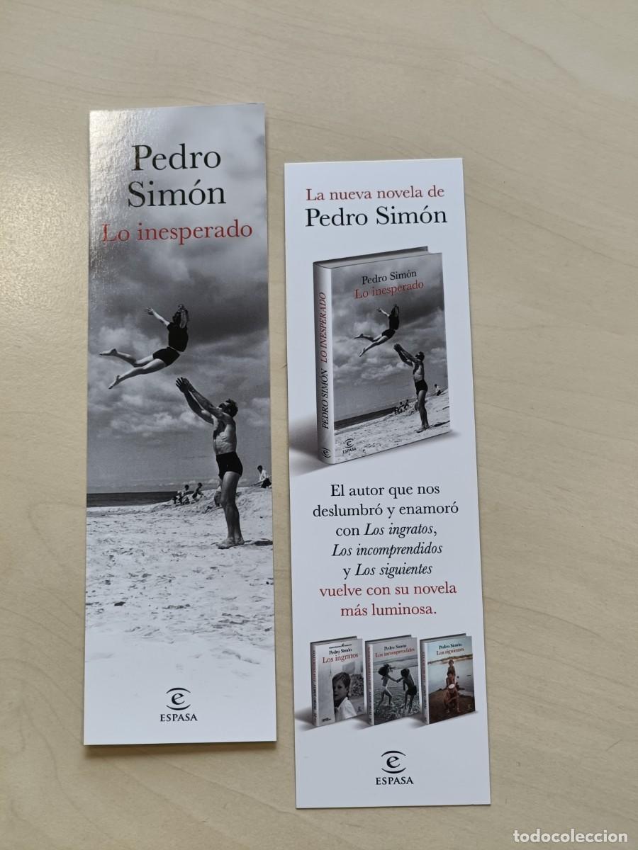 Coleccionismo marcap&aacute;ginas: MARCAP&Aacute;GINAS - ESPASA EDITORIAL - LO INESPERADO - PEDRO SIM&Oacute;N - Foto 1