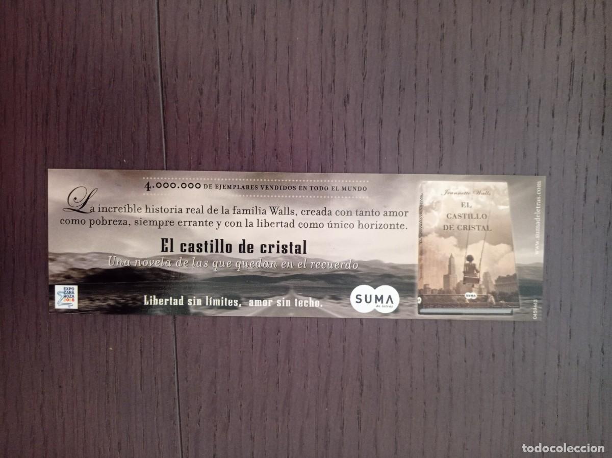 Coleccionismo Marcap&aacute;ginas: MARCAP&Aacute;GINAS. SUMA DE LETRAS. JEANNETTE WALLS. EL CASTILLO DE CRISTAL