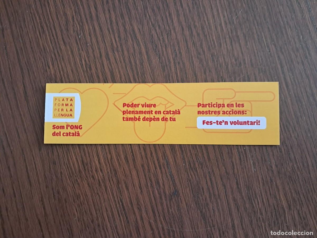 Coleccionismo Marcap&aacute;ginas: marcap&aacute;ginas, punto de libro, plataforma per la llengua, Catalunya.