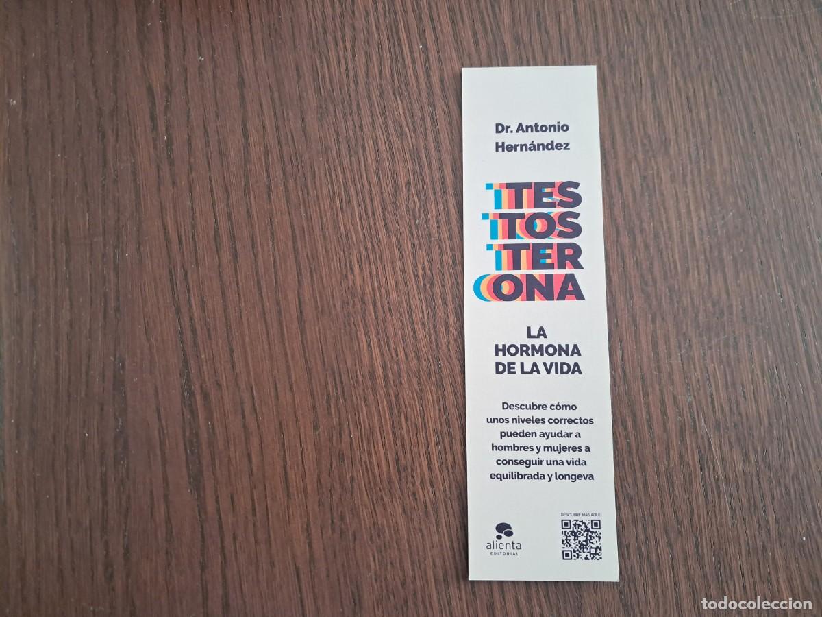 Coleccionismo Marcap&aacute;ginas: marcap&aacute;ginas, punto de libro, Testosterona-Es la microbiota, idiota. Alienta editorial.