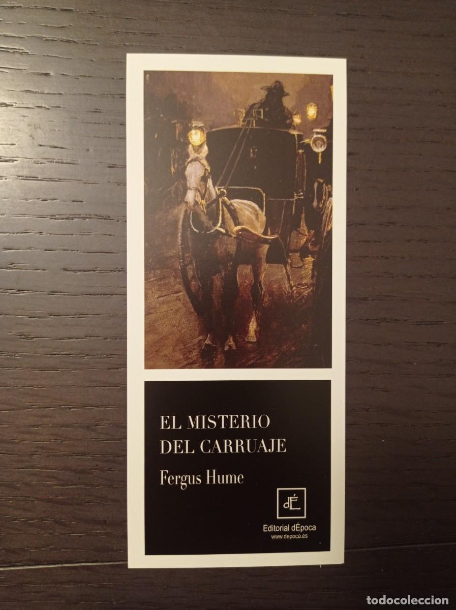 Coleccionismo Marcap&aacute;ginas: MARCAP&Aacute;GINAS. EDITORIAL D'EPOCA. FERGUS HUME. EL MISTERIO DEL CARRUAJE