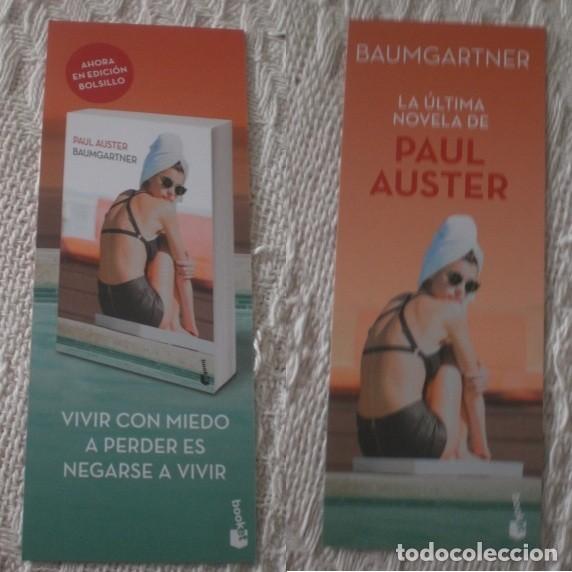 Coleccionismo marcap&aacute;ginas: marcap&aacute;ginas Baumgartner paul auster, editorial Booket - Foto 1