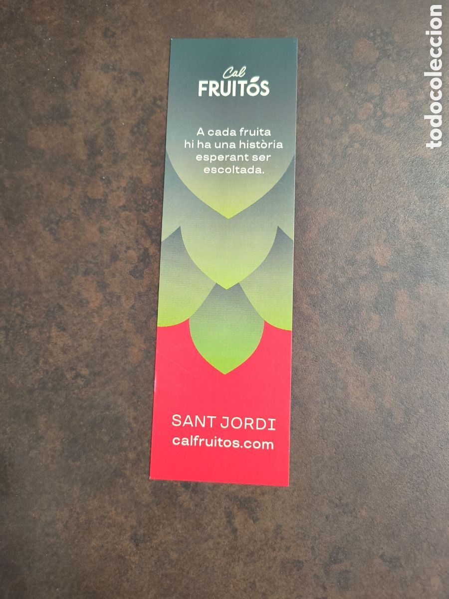 Coleccionismo Marcap&aacute;ginas: MARCAPAGINAS CAL FRUITOS SANT JORDI