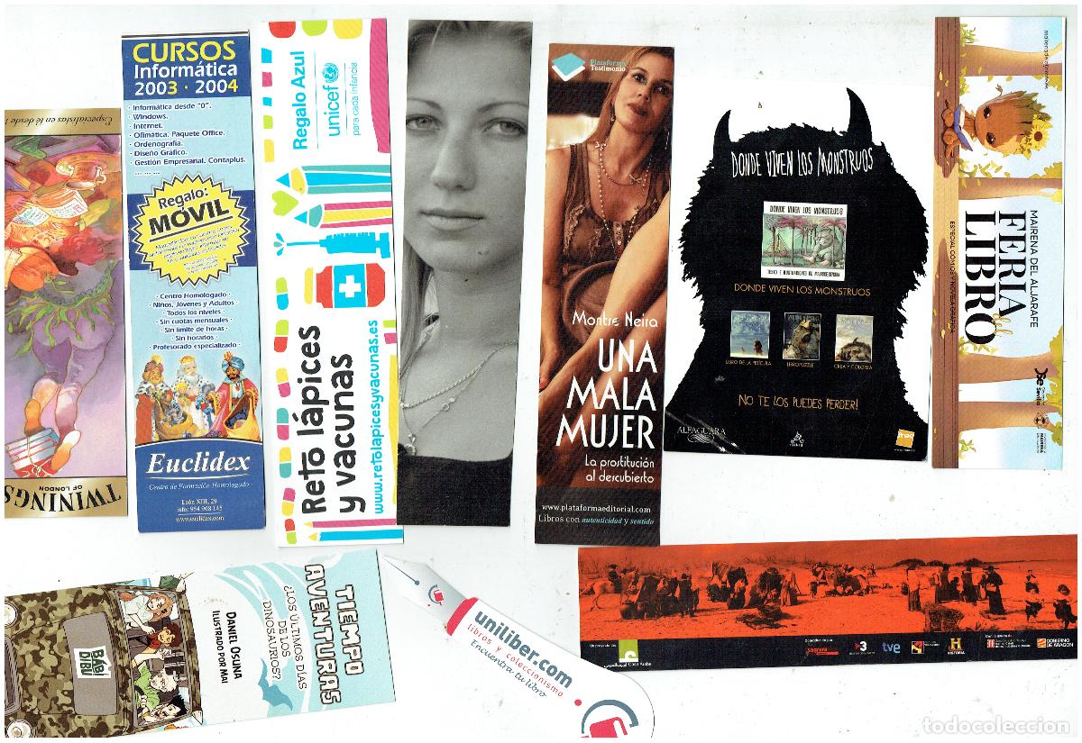 Coleccionismo Marcap&aacute;ginas: MARCAP&Aacute;GINAS. LOTE DE 10 UNIDADES, LAS DE LA FOTO. POSIBILIDAD DE UNIDADES SUELTAS.(B/61)