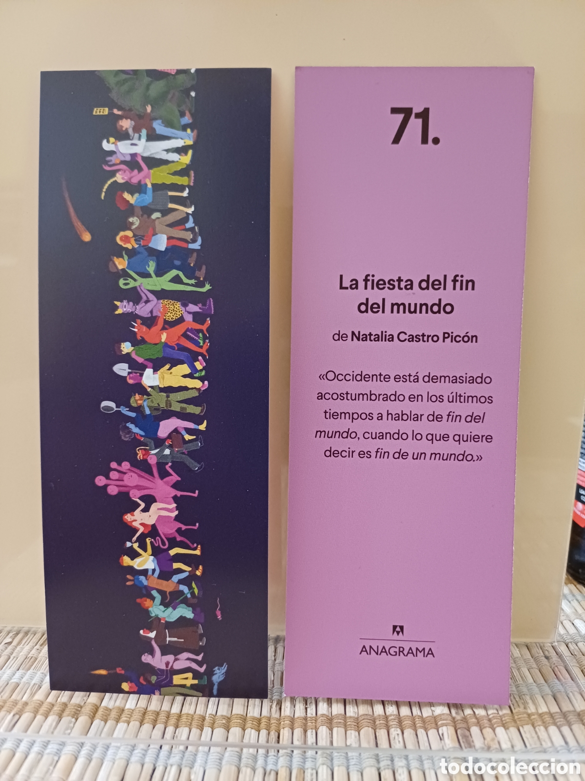 Coleccionismo Marcap&aacute;ginas: Marcap&aacute;ginas La fiesta del fin del mundo Anagrama 71