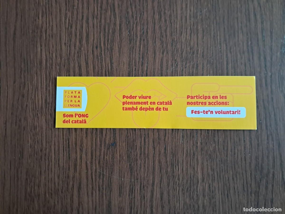 Coleccionismo Marcap&aacute;ginas: marcap&aacute;ginas, punto de libro, plataforma per la llengua, Catalunya.