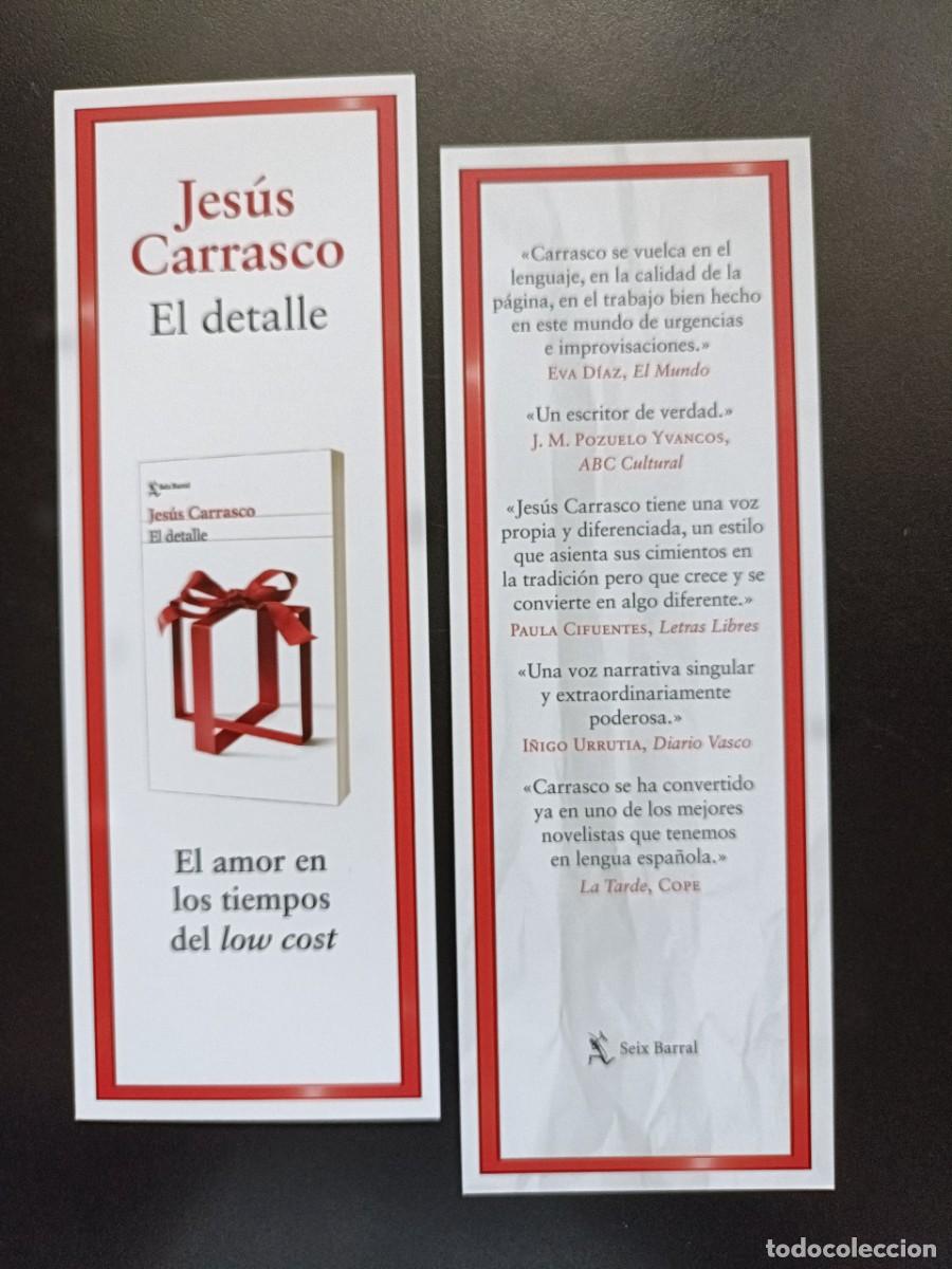 Coleccionismo Marcap&aacute;ginas: MARCAP&Aacute;GINAS - SEIX BARRAL - EL DETALLE - JES&Uacute;S CARRASCO