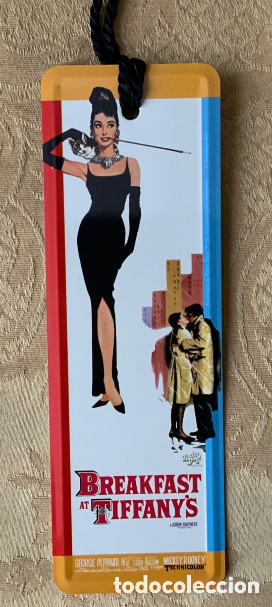 Coleccionismo Marcap&aacute;ginas: PUNTO LECTURA CHAPA BREAKFAST TIFFANYS MARCAP&Aacute;GINAS