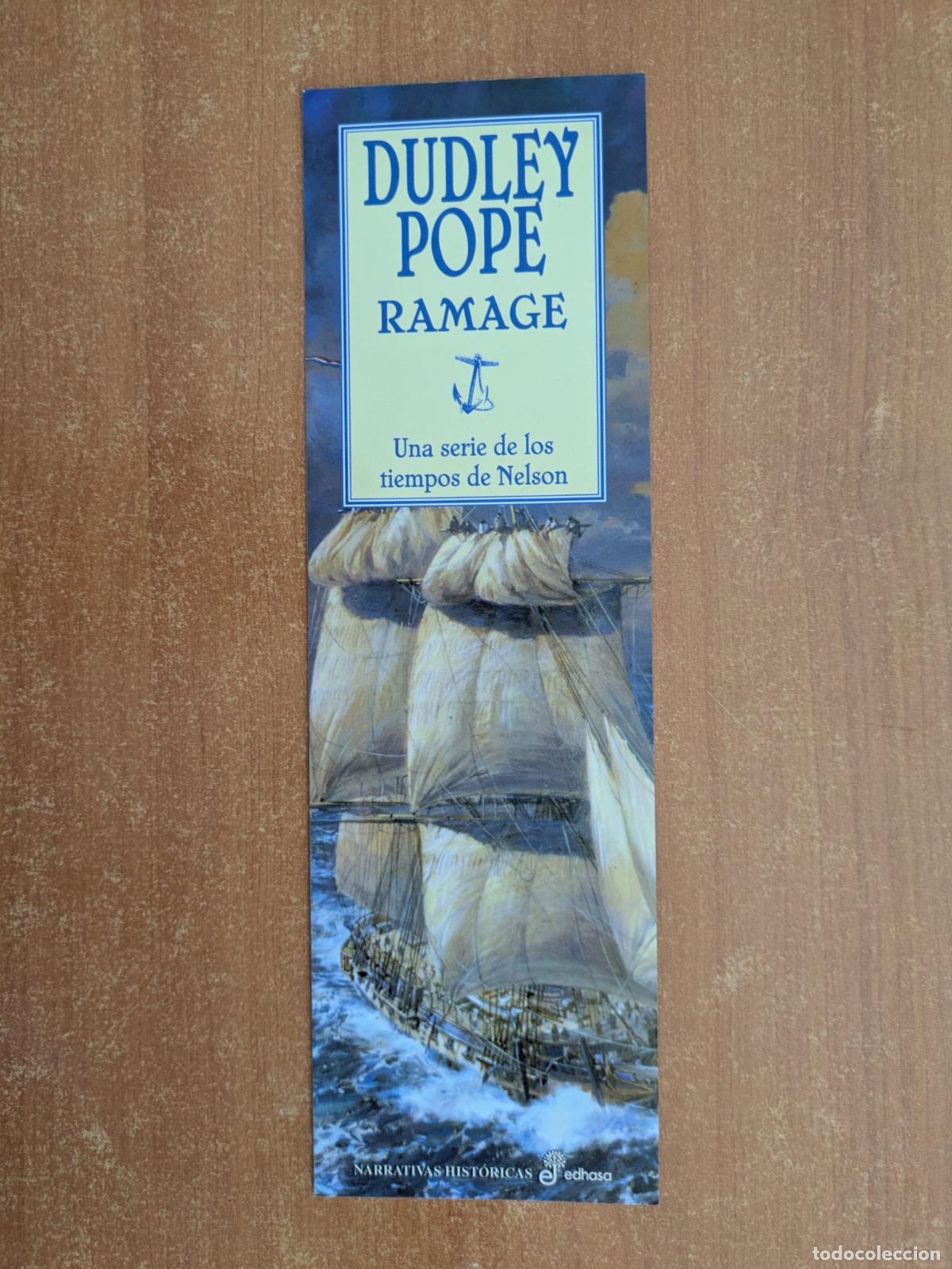 Coleccionismo Marcap&aacute;ginas: Marcap&aacute;ginas Ramage de Dudley Pope. Narrativas hist&oacute;ricas. Edhasa.