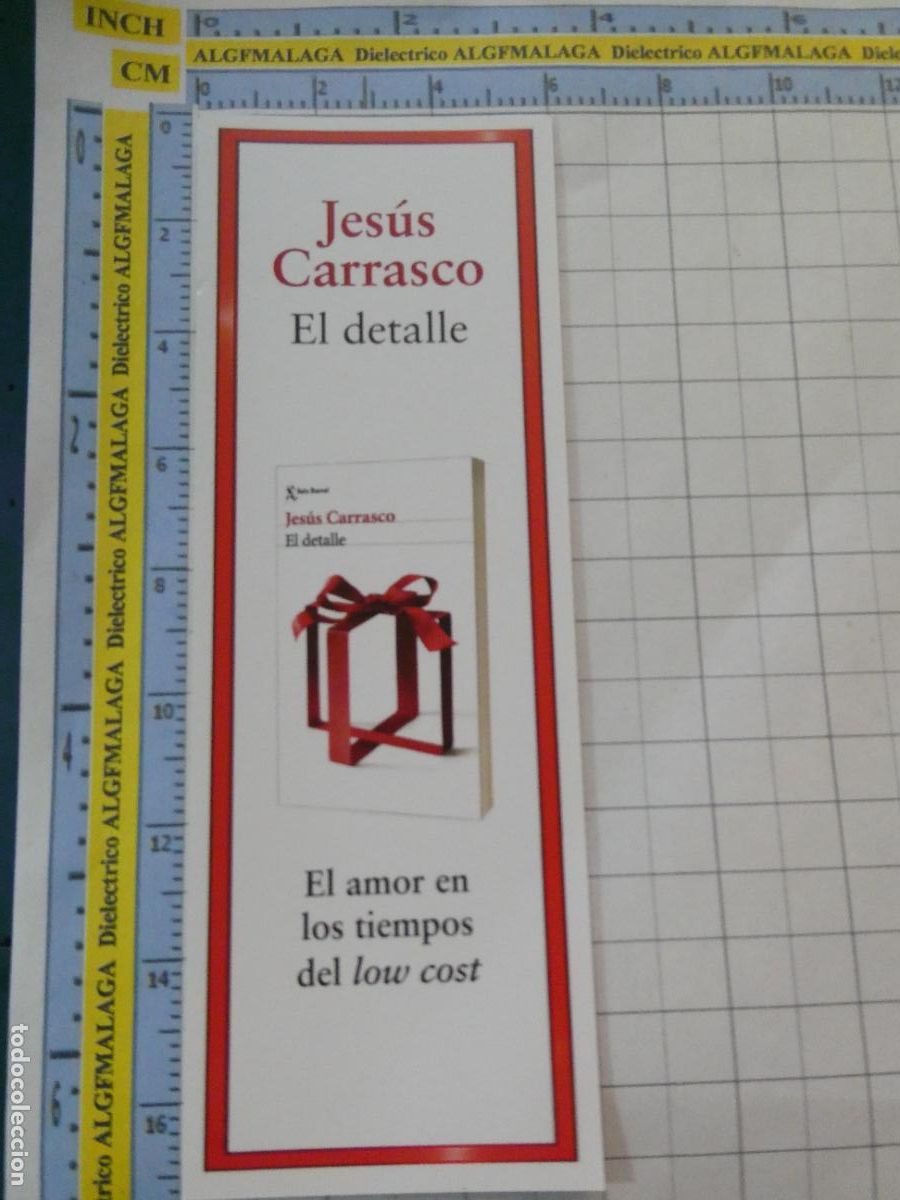 Coleccionismo Marcap&aacute;ginas: MARCAP&Aacute;GINAS DE LITERATURA. EL DETALLE JES&Uacute;S CARRASCO