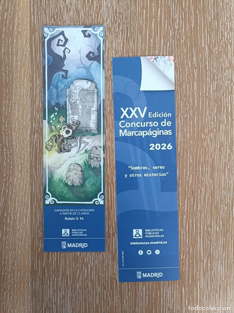 Collectables Bookmark: XXV CONCURSO MARCAP&Aacute;GINAS 2026 - BIBLIOTECAS P&Uacute;BLICAS MUNICIPALES - SOMBRAS, SERES Y OTROS MISTERIOS