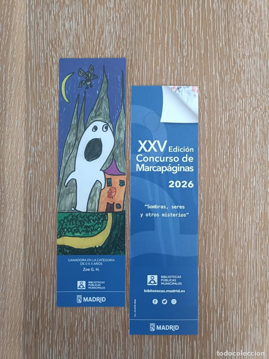 Collectables Bookmark: XXV CONCURSO MARCAP&Aacute;GINAS 2026 - BIBLIOTECAS P&Uacute;BLICAS MUNICIPALES - SOMBRAS, SERES Y OTROS MISTERIOS