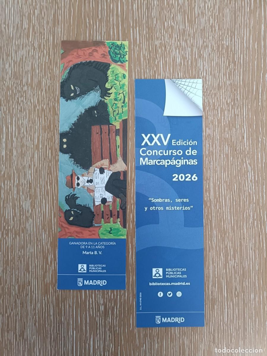 Collectables Bookmark: XXV CONCURSO MARCAP&Aacute;GINAS 2026 - BIBLIOTECAS P&Uacute;BLICAS MUNICIPALES - SOMBRAS, SERES Y OTROS MISTERIOS