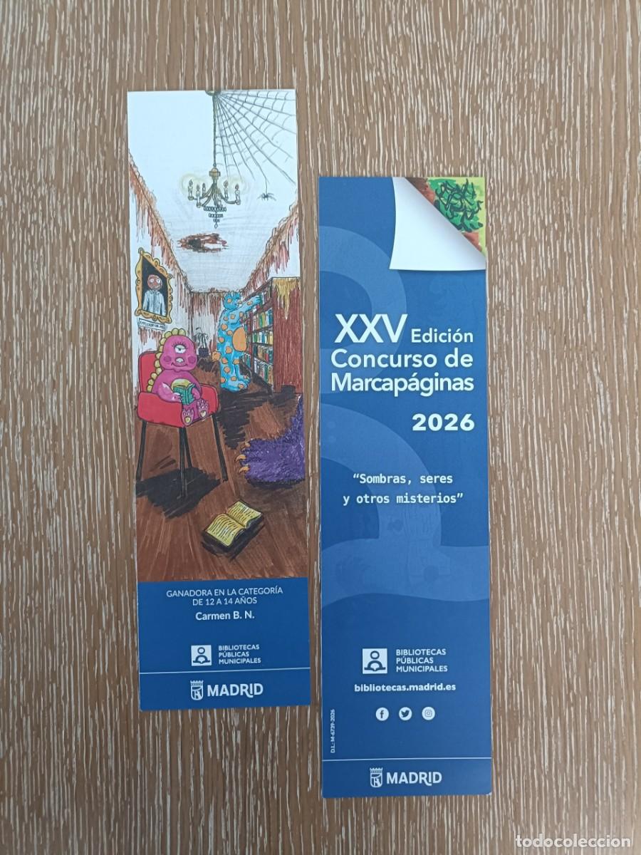Collectables Bookmark: XXV CONCURSO MARCAP&Aacute;GINAS 2026 - BIBLIOTECAS P&Uacute;BLICAS MUNICIPALES - SOMBRAS, SERES Y OTROS MISTERIOS