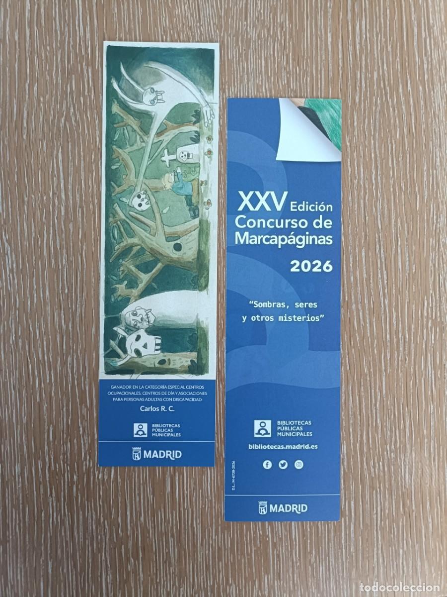 Collectables Bookmark: XXV CONCURSO MARCAP&Aacute;GINAS 2026 - BIBLIOTECAS P&Uacute;BLICAS MUNICIPALES - SOMBRAS, SERES Y OTROS MISTERIOS
