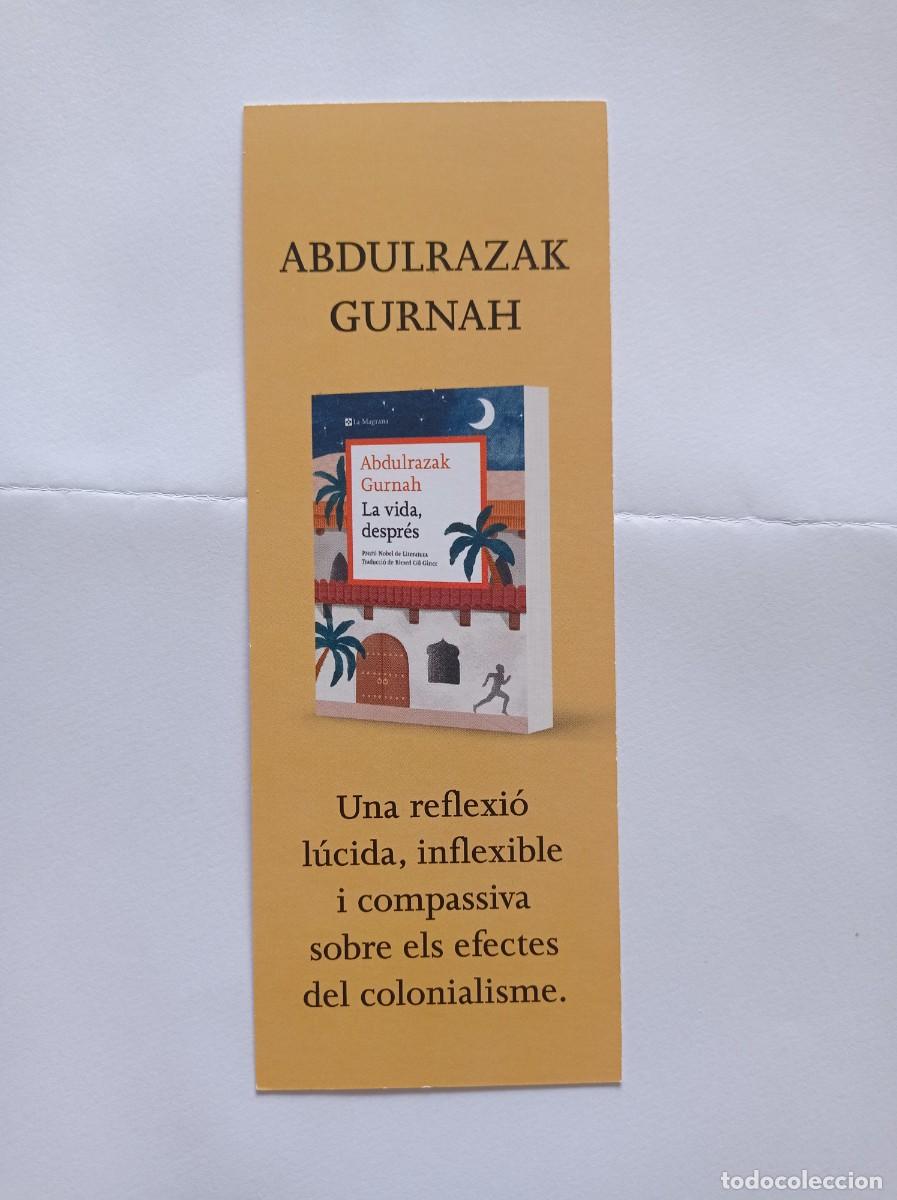 Collectables Bookmark: MARCAP&Aacute;GINAS. LA MAGRANA. ABDULRAZAK GURNAH. LA VIDA, DESPRES