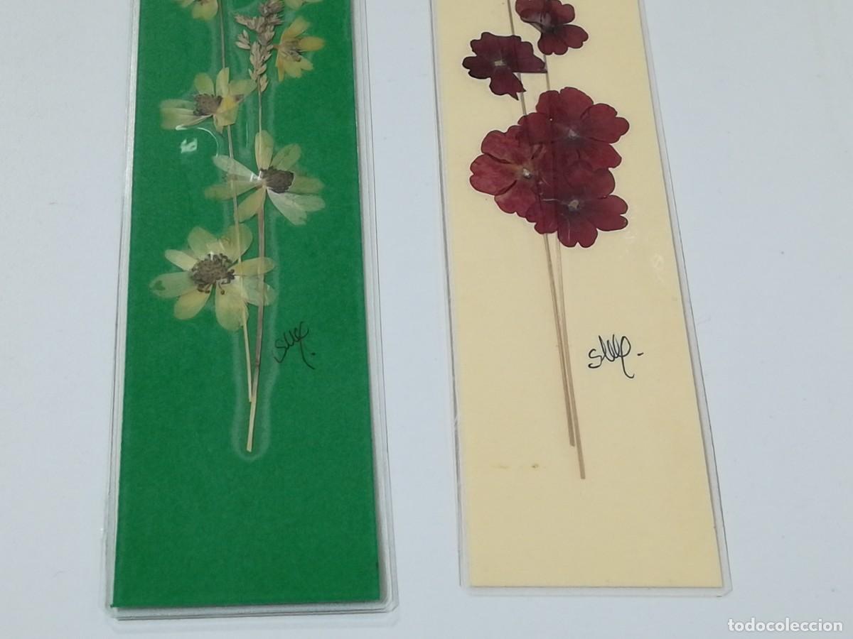 Coleccionismo marcap&aacute;ginas: DOS MARCAP&Aacute;GINAS DE FLORES PLASTIFICADAS. - Foto 4