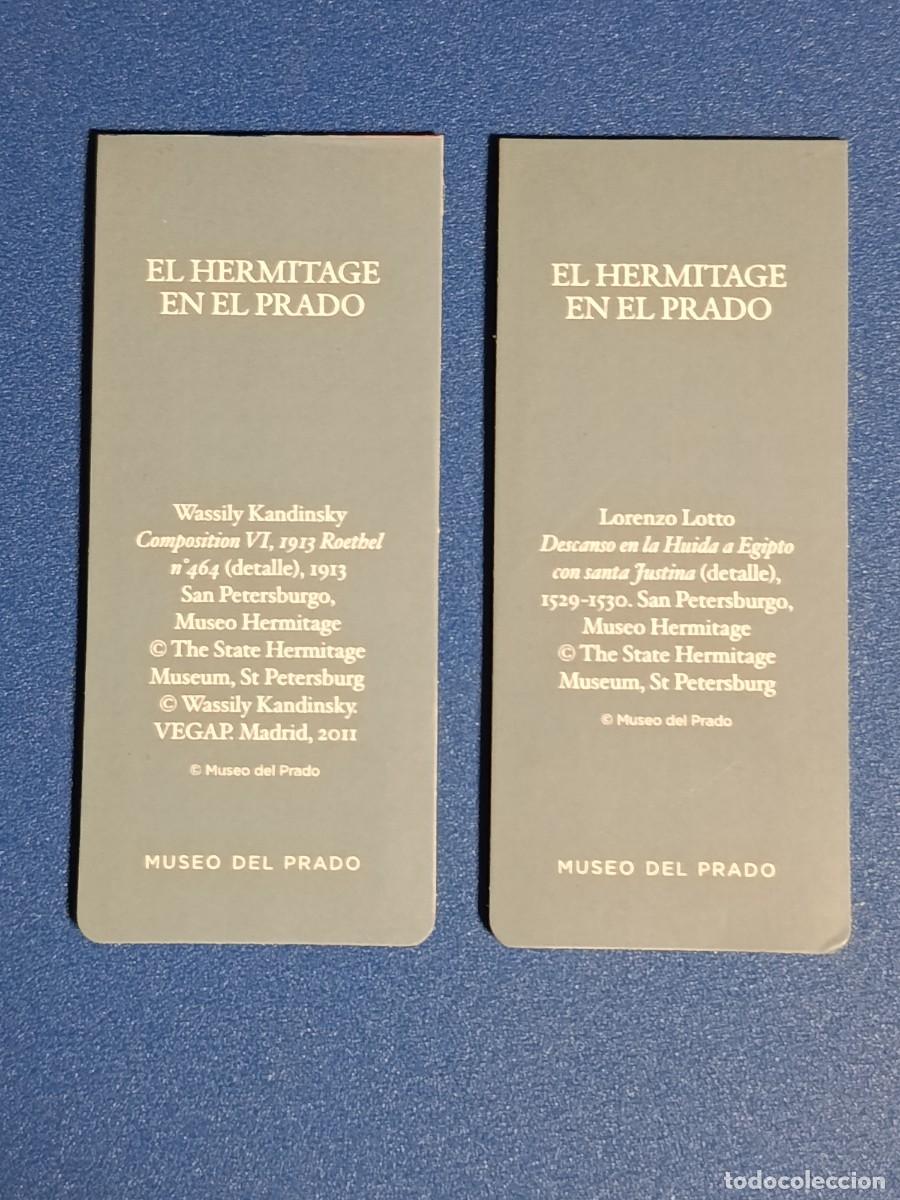 Coleccionismo marcap&aacute;ginas: DOS MARCAP&Aacute;GINAS MUSEO DEL PRADO &rdquo;EL HERMITAGE EN EL PRADO&rdquo; - Foto 2