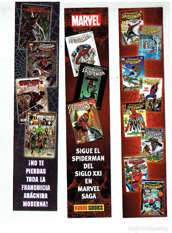 Coleccionismo Marcap&aacute;ginas: 3 MARCAP&Aacute;GINAS. TEM&Aacute;TICA: SPIDERMAN. PANINI COMICS (VER FOTOS). (B/48.1)