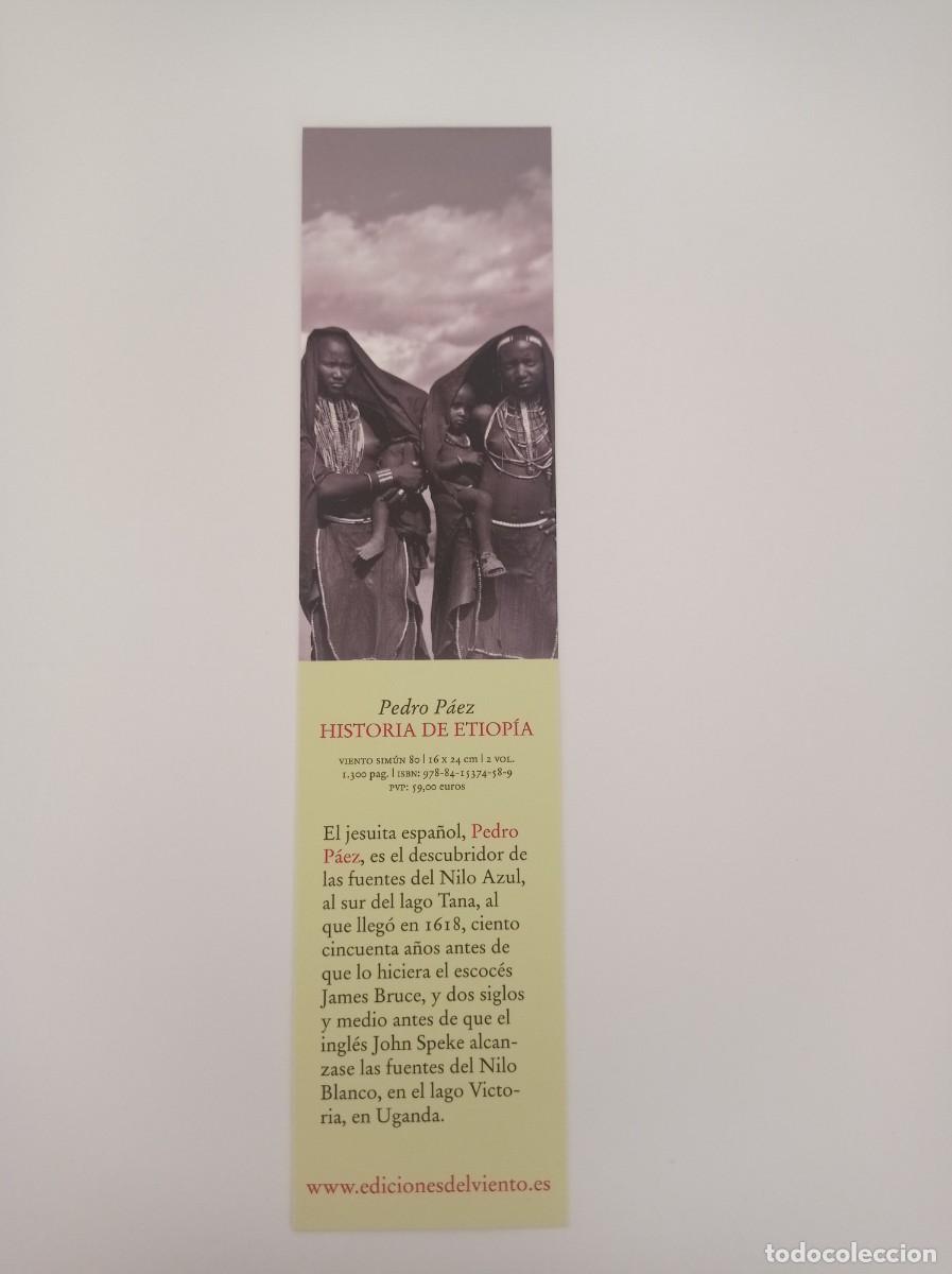 Coleccionismo Marcap&aacute;ginas: MARCAP&Aacute;GINAS. EDICIONES DEL VIENTO. PEDRO PAEZ. HISTORIA DE ETIOP&Iacute;A