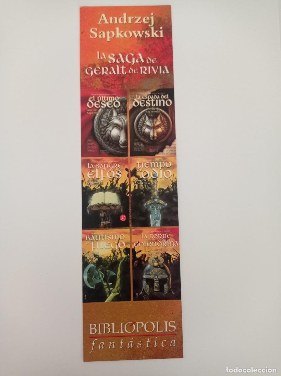 Coleccionismo Marcap&aacute;ginas: MARCAP&Aacute;GINAS. BIBLIOPOLIS. ANDRZEJ SAPKOBSKI. LA SAGA DE GERALT DE RIVIA