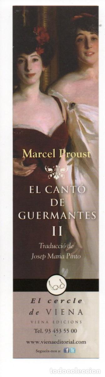 Coleccionismo Marcap&aacute;ginas: MARCAPAGINAS, EL CANT&Oacute; DE GUERMANTES II. MARCEL PROUST. VIENA EDICIONS.