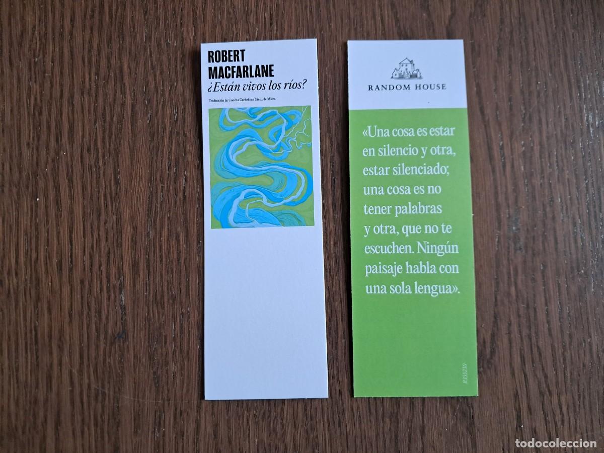 Coleccionismo Marcap&aacute;ginas: marcap&aacute;ginas, punto de libro, &iquest;est&aacute;n vivos los r&iacute;os? Robert MacFarlane. Random house.