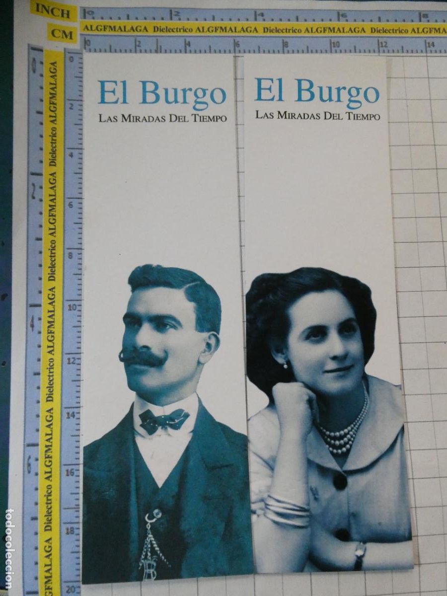 Coleccionismo Marcap&aacute;ginas: 2 MARCAP&Aacute;GINAS DE LITERATURA. MIRADAS DEL TIEMPO, EL BURGO M&Aacute;LAGA. MUJER HOMBRE ANTIGUOS