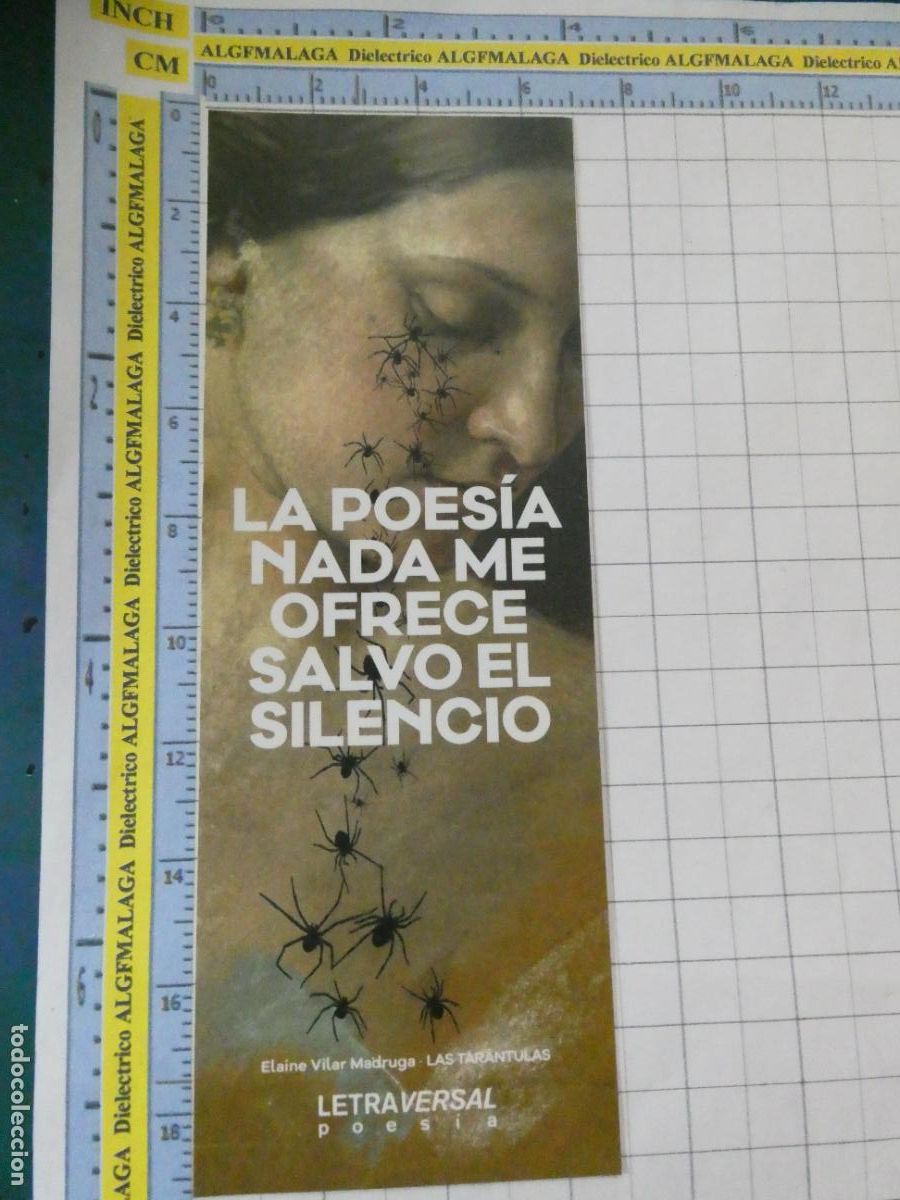 Coleccionismo Marcap&aacute;ginas: MARCAP&Aacute;GINAS DE LITERATURA. LA POES&Iacute;A NADA ME OFRECE SALVO EL SILENCIO MUJER ARA&Ntilde;AS
