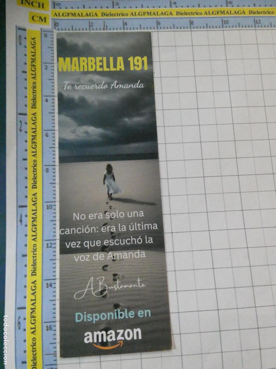 Coleccionismo Marcap&aacute;ginas: MARCAP&Aacute;GINAS DE LITERATURA. MARBELLA 191 TE RECUERDO AMANDA