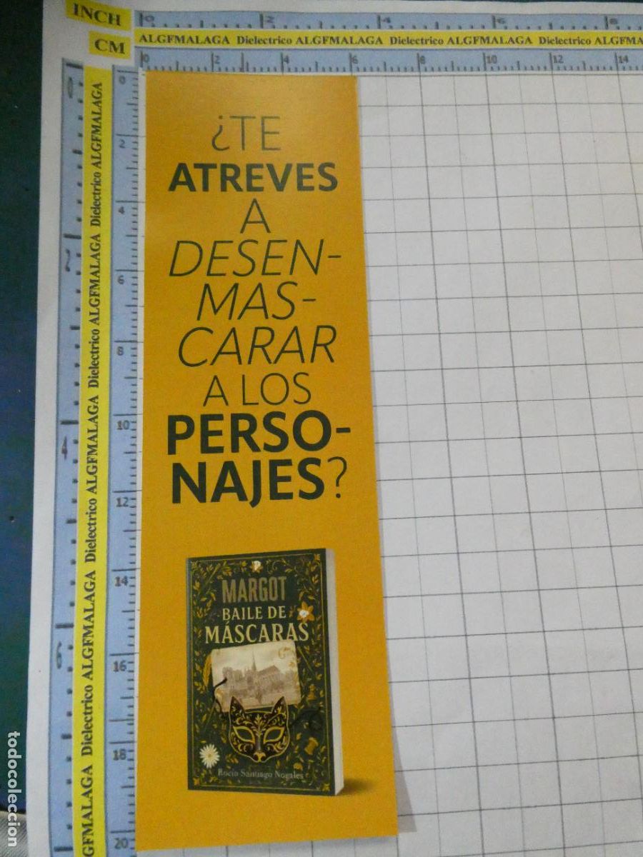 Coleccionismo Marcap&aacute;ginas: MARCAP&Aacute;GINAS DE LITERATURA. MARGOT BAILE DE M&Aacute;SCARAS