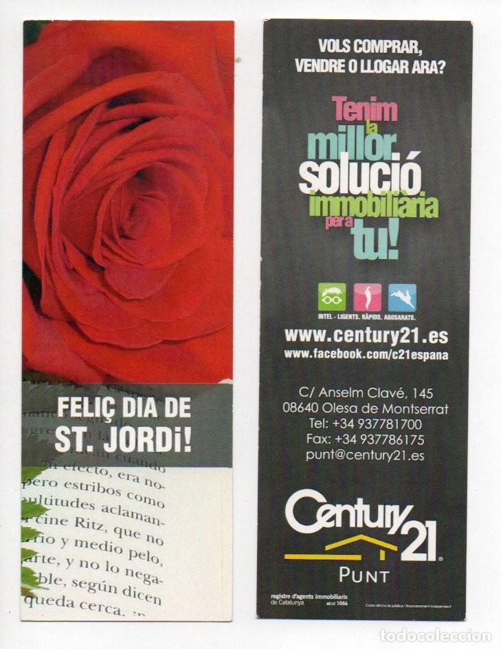 Coleccionismo Marcap&aacute;ginas: MARCAPAGINAS, FELI&Ccedil; DIA DE ST. JORDI. CENTURY 21