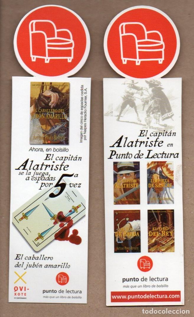 Coleccionismo Marcap&aacute;ginas: MARCAPAGINAS, EL CABALLERO DEL JUBON AMARILLO. ARTURO PEREZ REVERTE. PUNTO DE LECTURA. NAIPE.